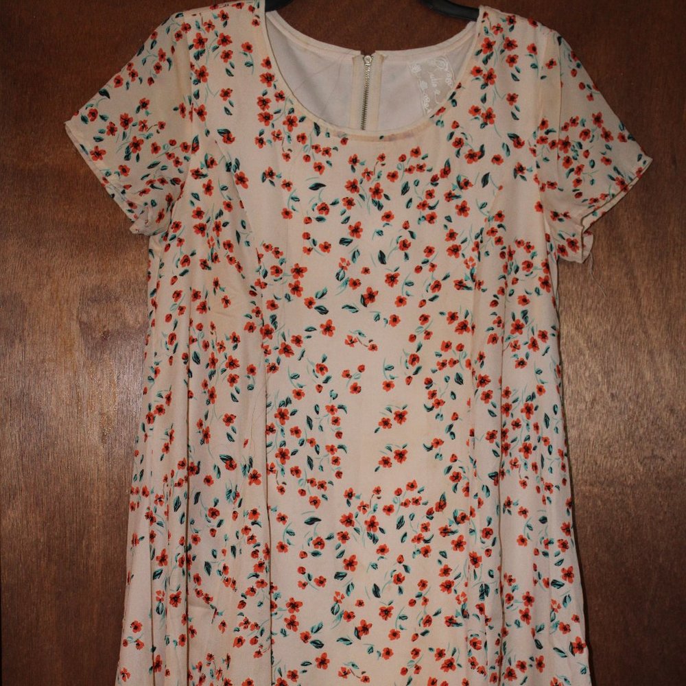 mini flowy floral dress